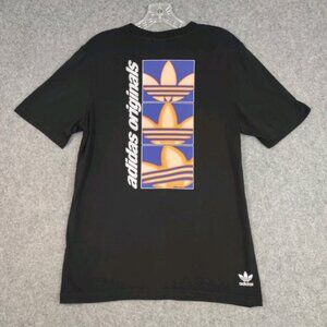 Adidas Originals T Shirt Mens Sz S Yung Z Graphic Athletic Logo Street 3 Stripes